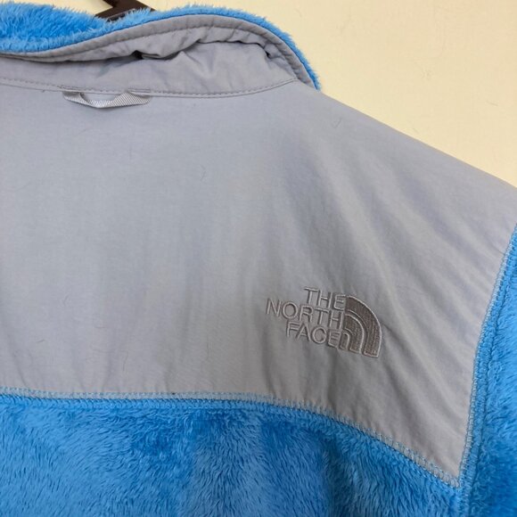 The North Face Fleece Jacket Unisex Youth Kids Medium Blue Gray Some Pilling - Picture 5 of 10